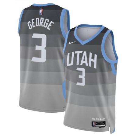 Maillot Basket Homme Utah Jazz Keyonte George 2025-26 Nike City Edition Gris Swingman Maillot Basket Homme Utah Jazz Keyonte George 2025-26 Nike City Edition Gris Swingman